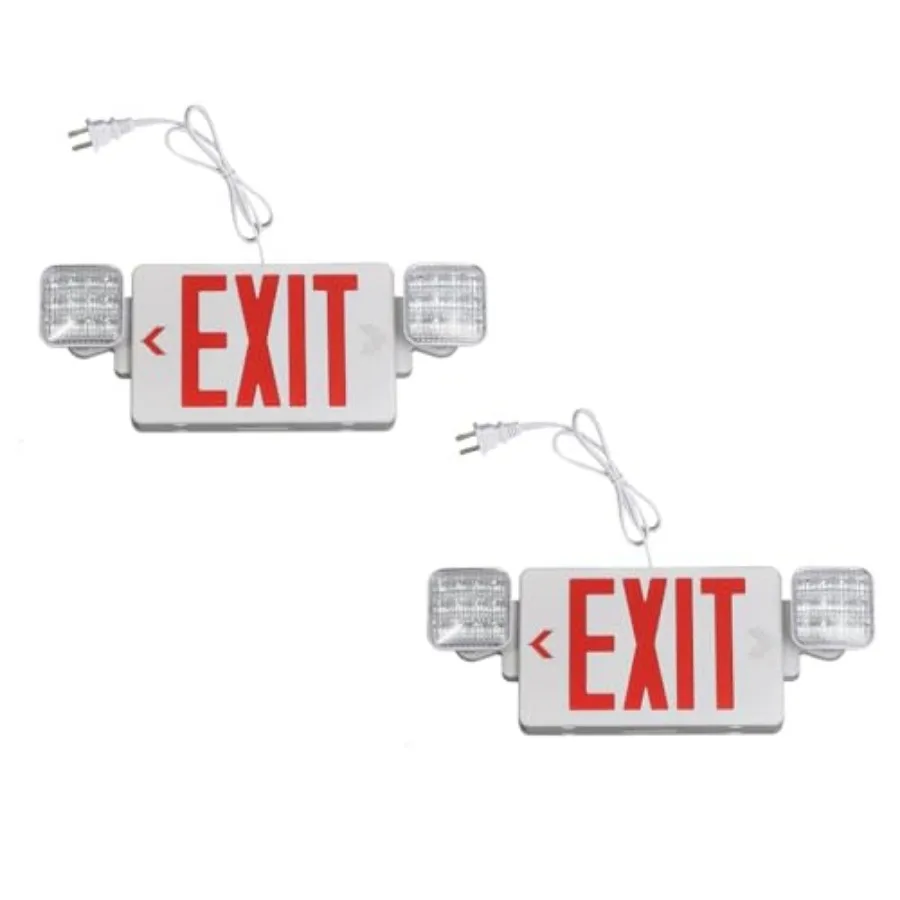 Red Emergency Lights, 1.0 Meter Plug in Lights for Business, Commerical Emergency Lighting Combo, UL Listed, AC 120V, Double Fa
Red Emergency Lights, 1.0 Meter Plug in Lights for Business, Commerical Emergency Lighting Combo, UL Listed, AC 120V, Double Fa