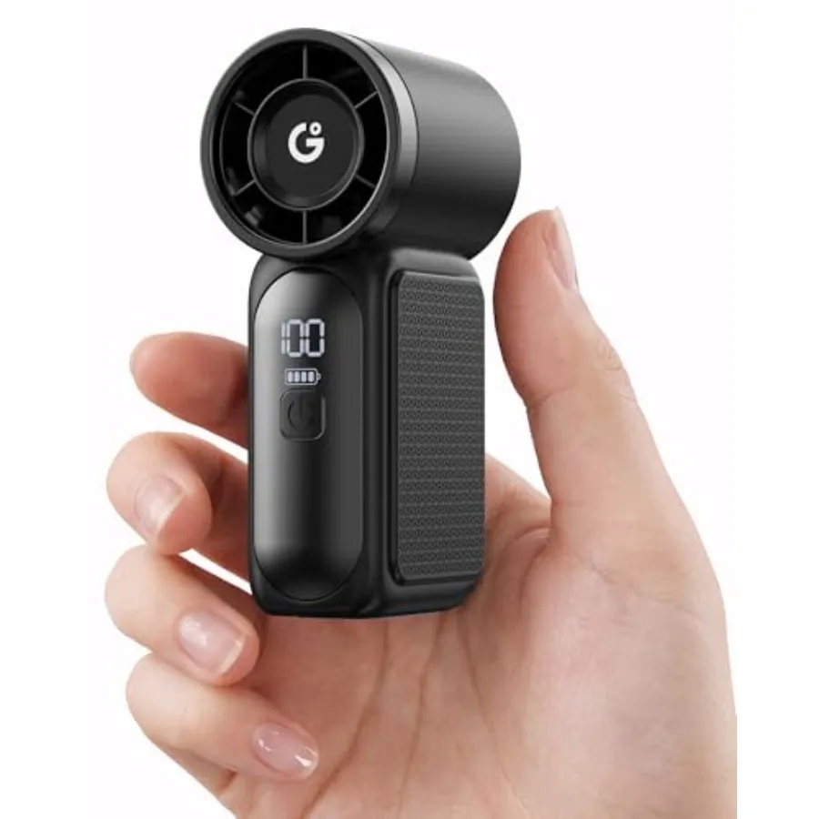 Portable Handheld Mini Fan, 6 Speeds 16900 RPM High Velocity Personal Fan with LED Display, USB Rechargeable, Mini Fan with Lan
Portable Handheld Mini Fan, 6 Speeds 16900 RPM High Velocity Personal Fan with LED Display, USB Rechargeable, Mini Fan with Lan