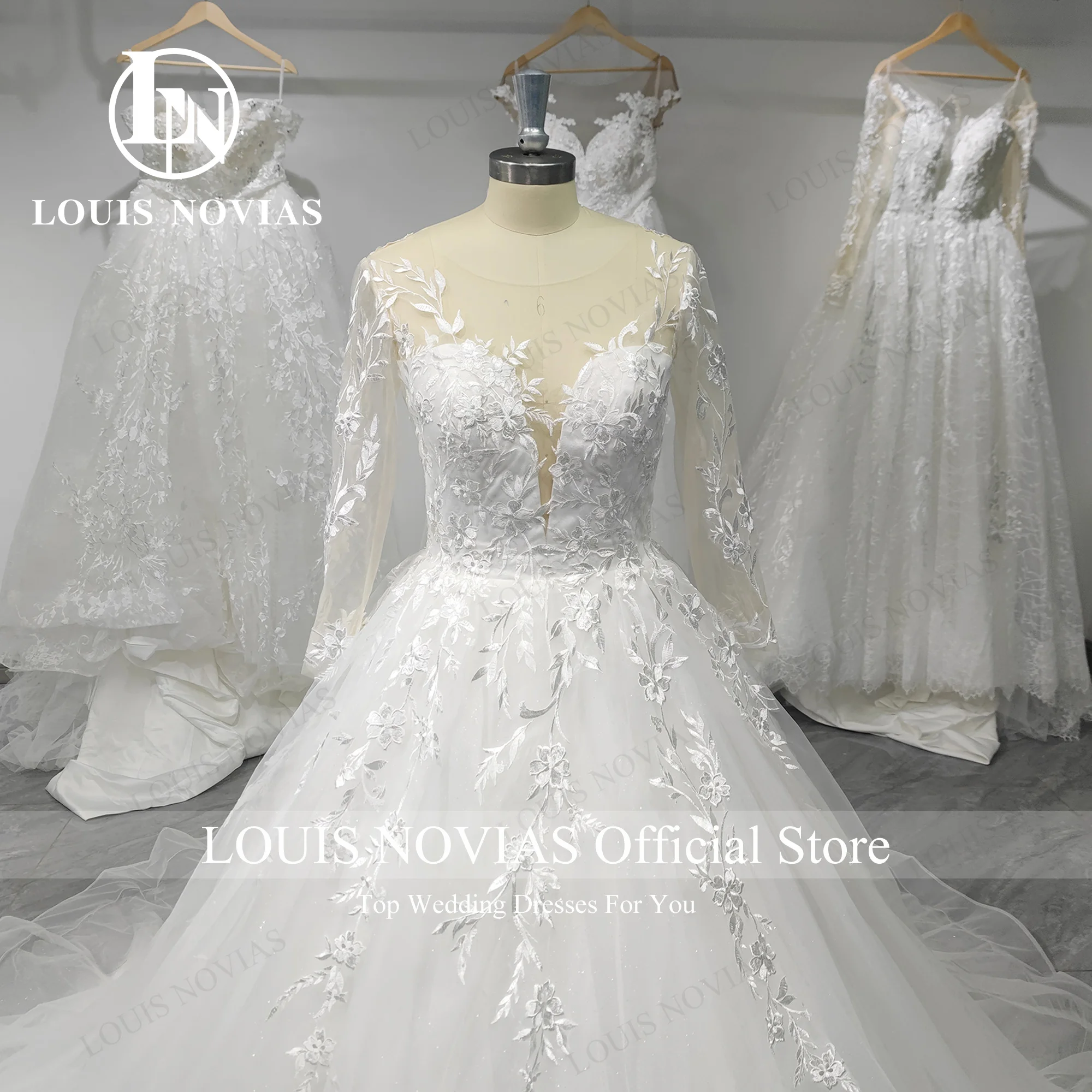 LOUIS NOVIAS New Arrival Wedding Dress For Women Sweetheart Court Train Embroidery Wedding Gown 100% Real Photo
LOUIS NOVIAS New Arrival Wedding Dress For Women Sweetheart Court Train Embroidery Wedding Gown 100% Real Photo