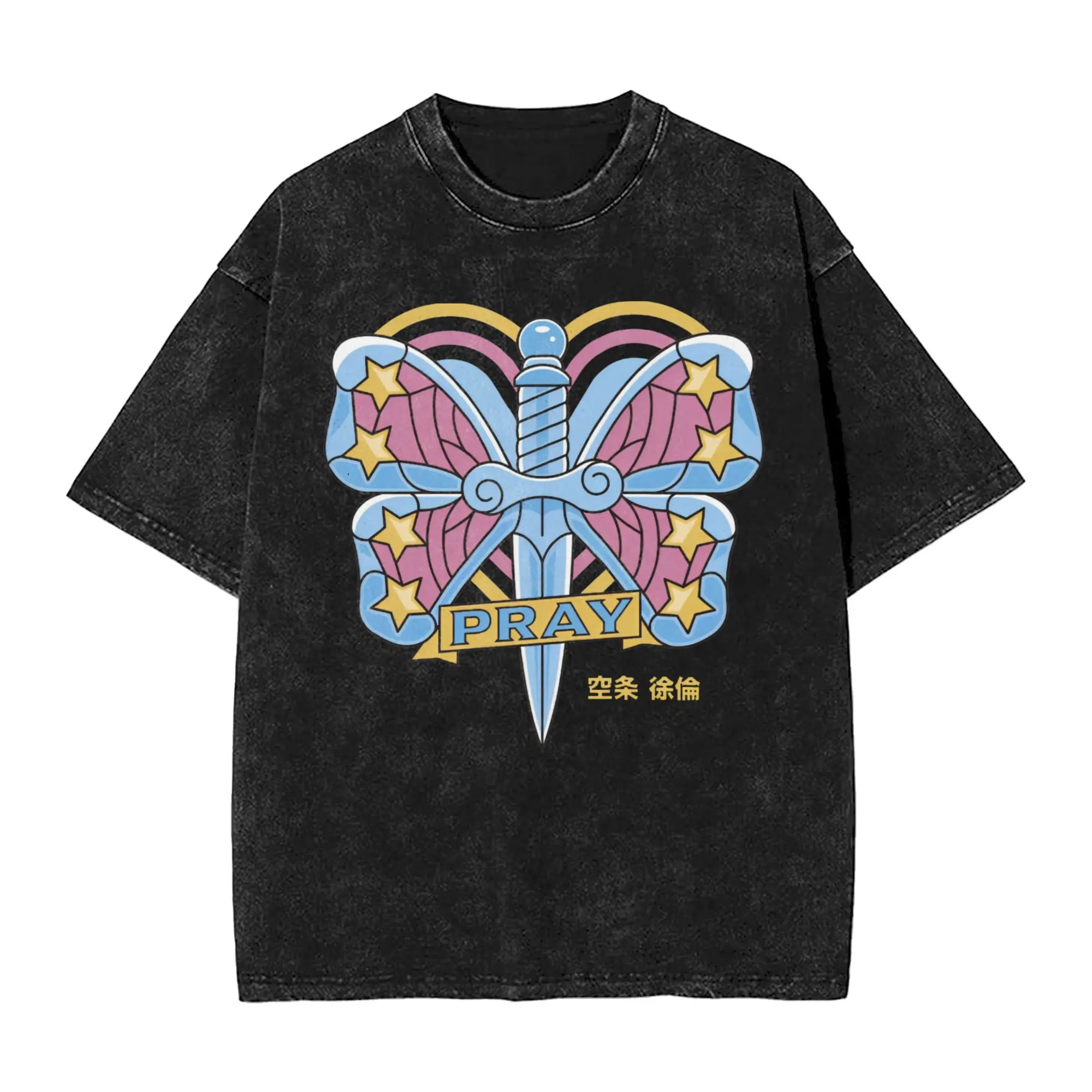 Men's T Shirt JJBA Anime Butterfly Knife Washed T Shirts Harajuku Summer Tees Aesthetic Simple Cotton Clothes Birthday Gift
Men's T Shirt JJBA Anime Butterfly Knife Washed T Shirts Harajuku Summer Tees Aesthetic Simple Cotton Clothes Birthday Gift