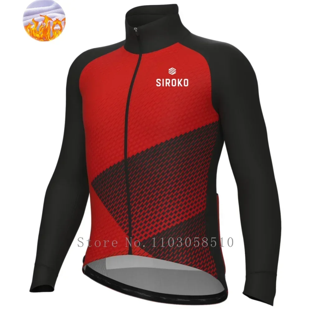 Siroko Winter Men Long Sleeve Cycling Jackets Thermal Fleece Warm Bike Jerseys Motociclista Hombre Mtb Road Bicycle upf50+
Siroko Winter Men Long Sleeve Cycling Jackets Thermal Fleece Warm Bike Jerseys Motociclista Hombre Mtb Road Bicycle upf50+