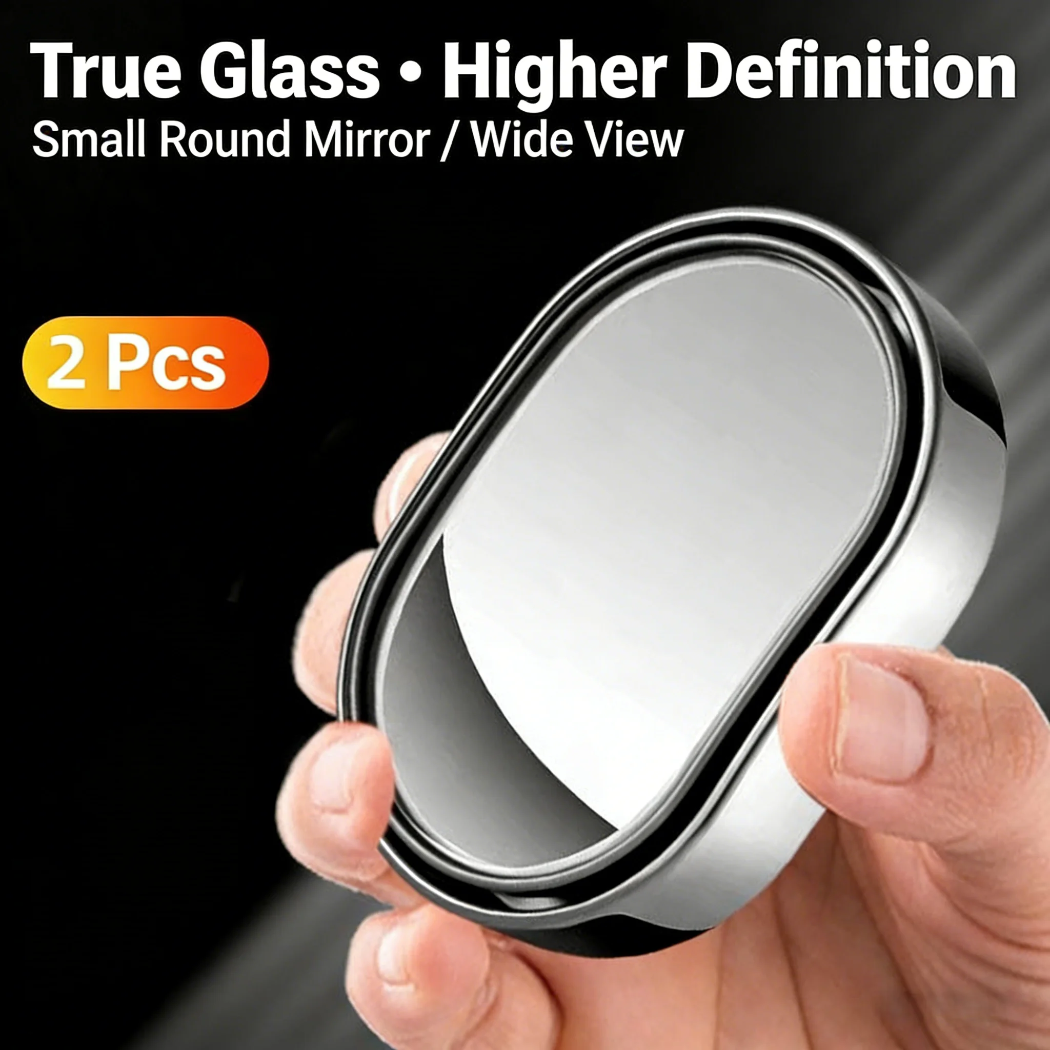 New 2-piece adjustable high-definition wide-angle convex mirror, a must-have reversing blind spot auxiliary mirror for beginners
New 2-piece adjustable high-definition wide-angle convex mirror, a must-have reversing blind spot auxiliary mirror for beginners