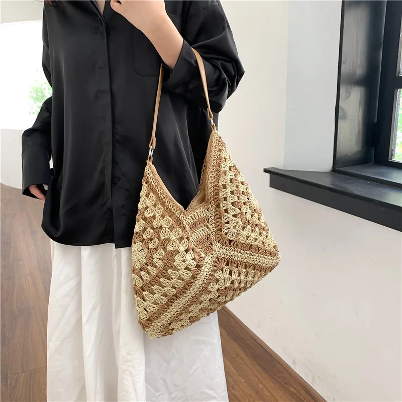 Travel Beach Fishing Net Handbag Shopping Woven Shoulder Bag for Women Girls
Travel Beach Fishing Net Handbag Shopping Woven Shoulder Bag for Women Girls