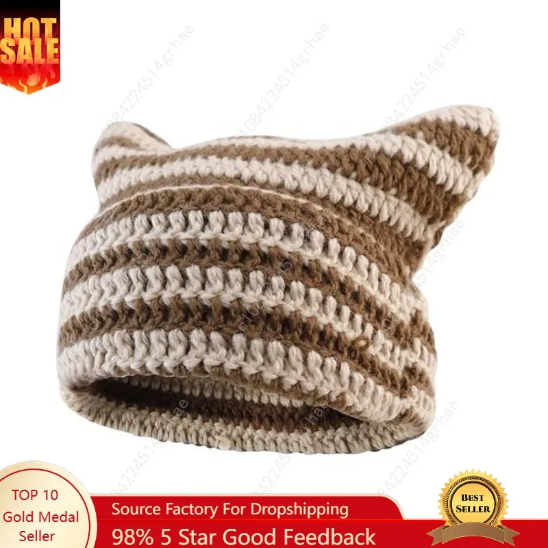 Cat Ear Beanie for Women Men Crochet Hat Knitted Hat Cute Hat Beanie Y2k Winter Cap Slouchy Beanie Kitsch Bonnet
Cat Ear Beanie for Women Men Crochet Hat Knitted Hat Cute Hat Beanie Y2k Winter Cap Slouchy Beanie Kitsch Bonnet