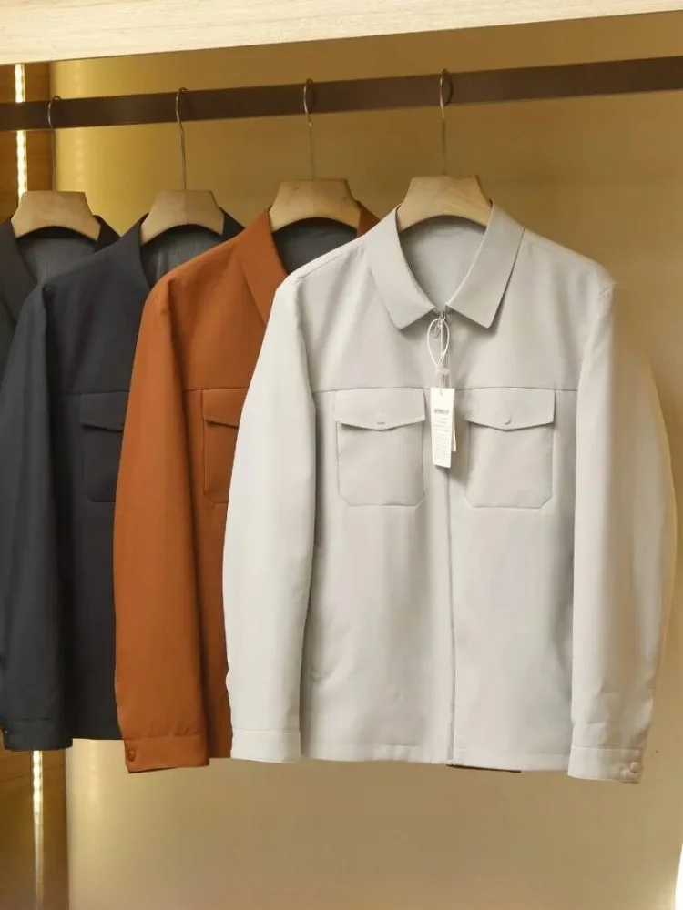 Italian Luxury Seamless Sealed Craft Men's Fashion Jacket New Spring Workwear Coat Pocket Design Polyester Fiber Long Sleeve
Italian Luxury Seamless Sealed Craft Men's Fashion Jacket New Spring Workwear Coat Pocket Design Polyester Fiber Long Sleeve