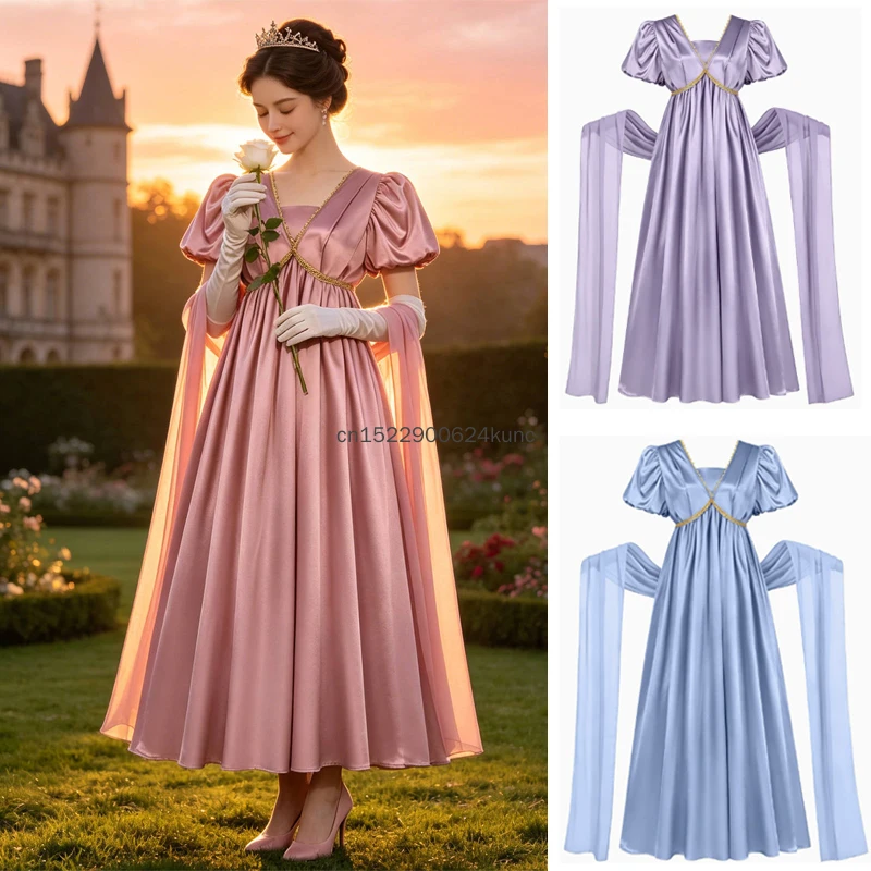 Presale 19th Elegant Victorian Vintage Satin Dress 3pcs Set Medieval High Waist Court Dresses Halloween Princess Cosplay Costume
Presale 19th Elegant Victorian Vintage Satin Dress 3pcs Set Medieval High Waist Court Dresses Halloween Princess Cosplay Costume