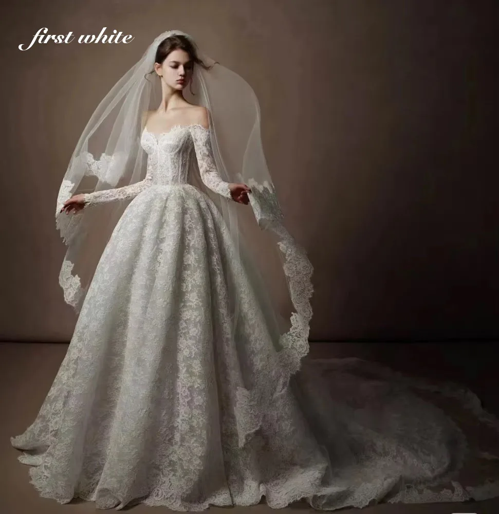 Customized Luxury Sweetheart Lace Wedding Dress A Line Full Sleeve Bridal Gowns Bohemian Dresses Vestido De Noiva
Customized Luxury Sweetheart Lace Wedding Dress A Line Full Sleeve Bridal Gowns Bohemian Dresses Vestido De Noiva