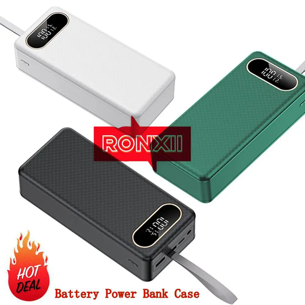 RONXII DIY 21 Мобильный комплект питания 18650 Батарея Power Bank Корпус Выход постоянного тока 12 В 1,5 А Быстрая зарядка
RONXII DIY 21 Мобильный комплект питания 18650 Батарея Power Bank Корпус Выход постоянного тока 12 В 1,5 А Быстрая зарядка