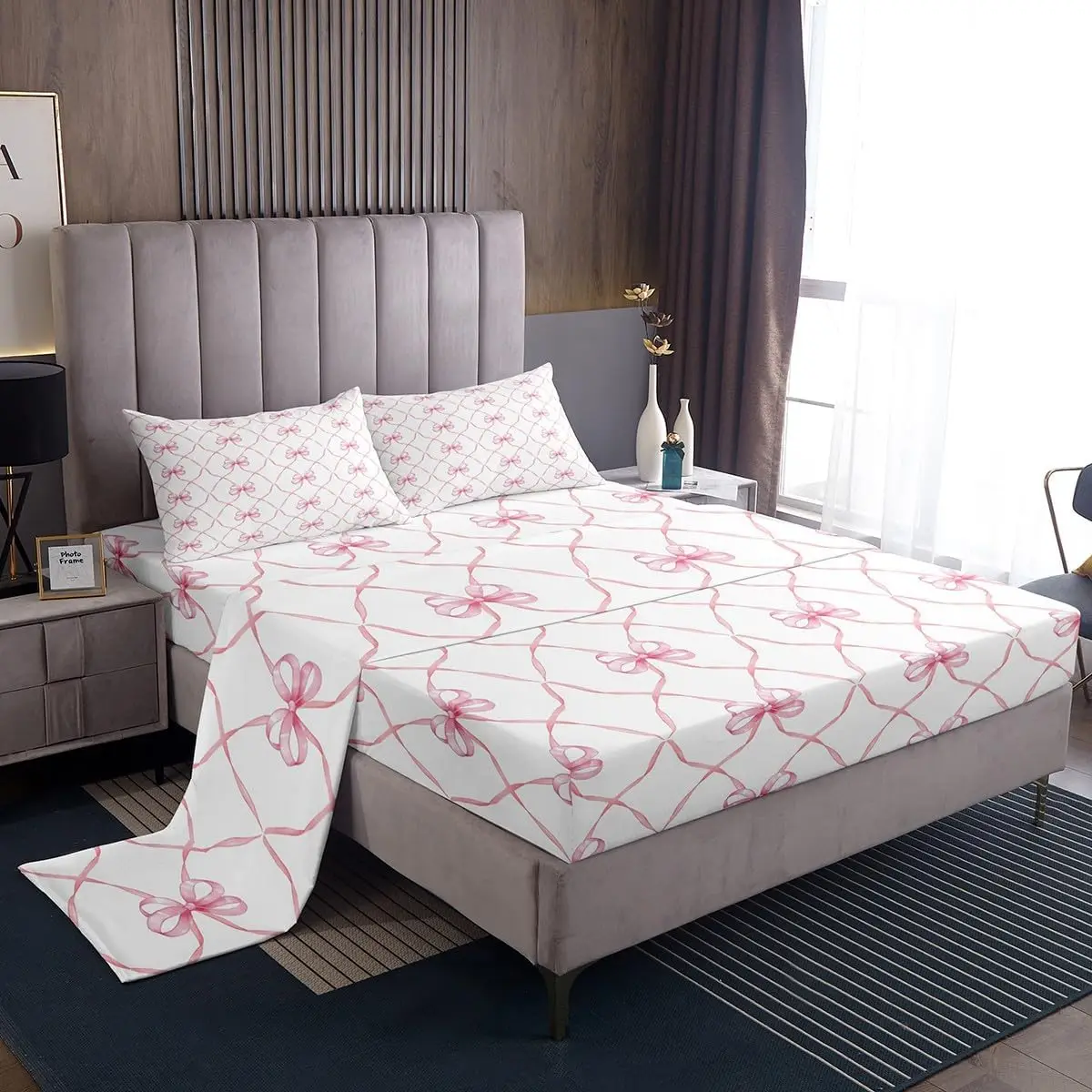 Pink Bowknot Bed Sheets Set Twin Bow Knot Sheet Set For Kids Girls Butterfly Knot Bow Tie Sheets Aesthetic Coquette Bedroom
Pink Bowknot Bed Sheets Set Twin Bow Knot Sheet Set For Kids Girls Butterfly Knot Bow Tie Sheets Aesthetic Coquette Bedroom