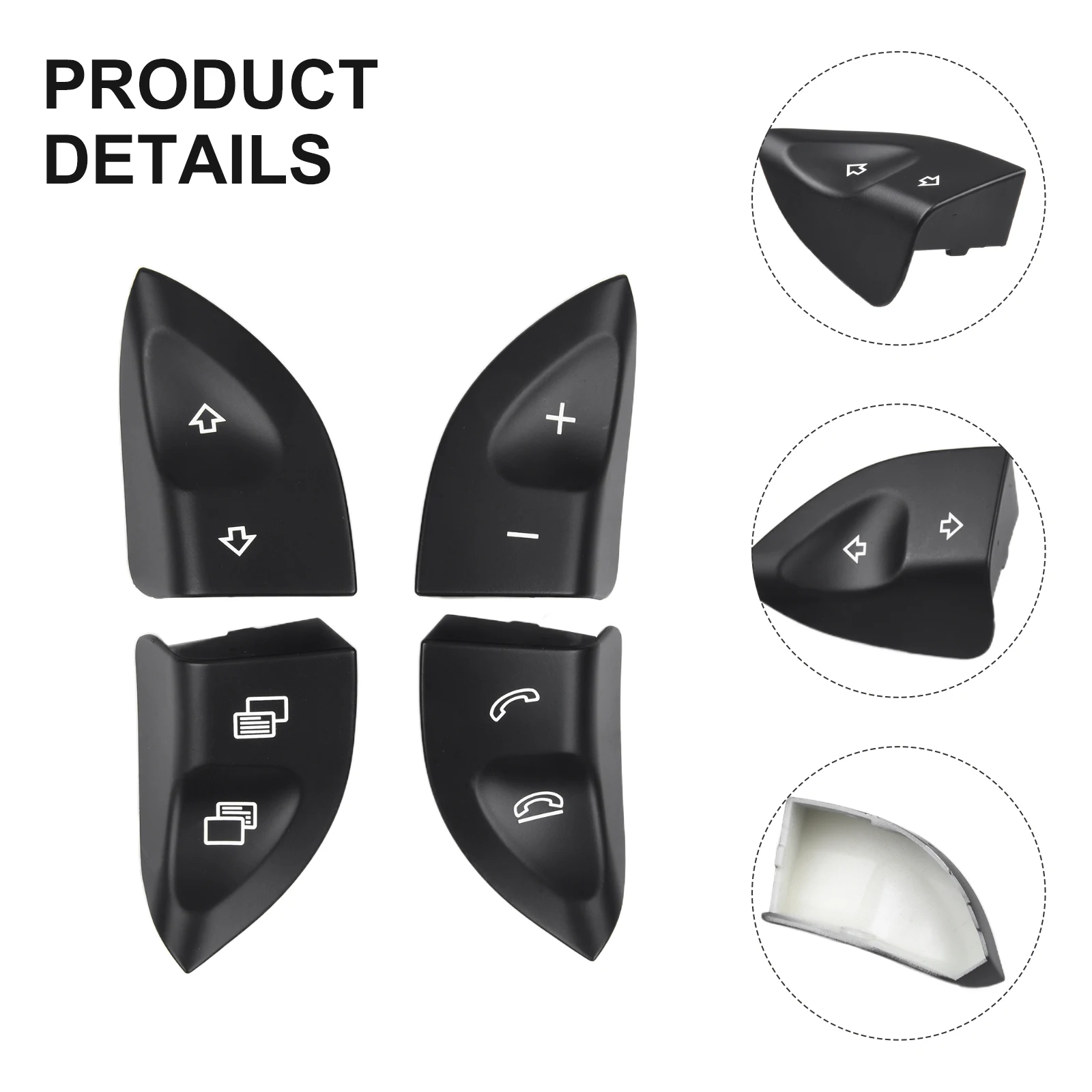 1Pair Car Button Switch Cover Steering Wheel Control Button Switch Cover For Mercedes W220 W215 Plastic Black Car Accessories
1Pair Car Button Switch Cover Steering Wheel Control Button Switch Cover For Mercedes W220 W215 Plastic Black Car Accessories