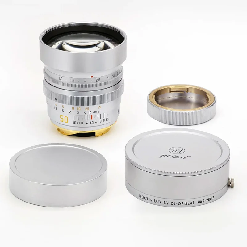 DJoptical NyctaLux 50mm F1.0 Lens Chorme Manual Focus Lens for Leica M M3 M6 M9 M10 M11 M240 Full Frame
DJoptical NyctaLux 50mm F1.0 Lens Chorme Manual Focus Lens for Leica M M3 M6 M9 M10 M11 M240 Full Frame