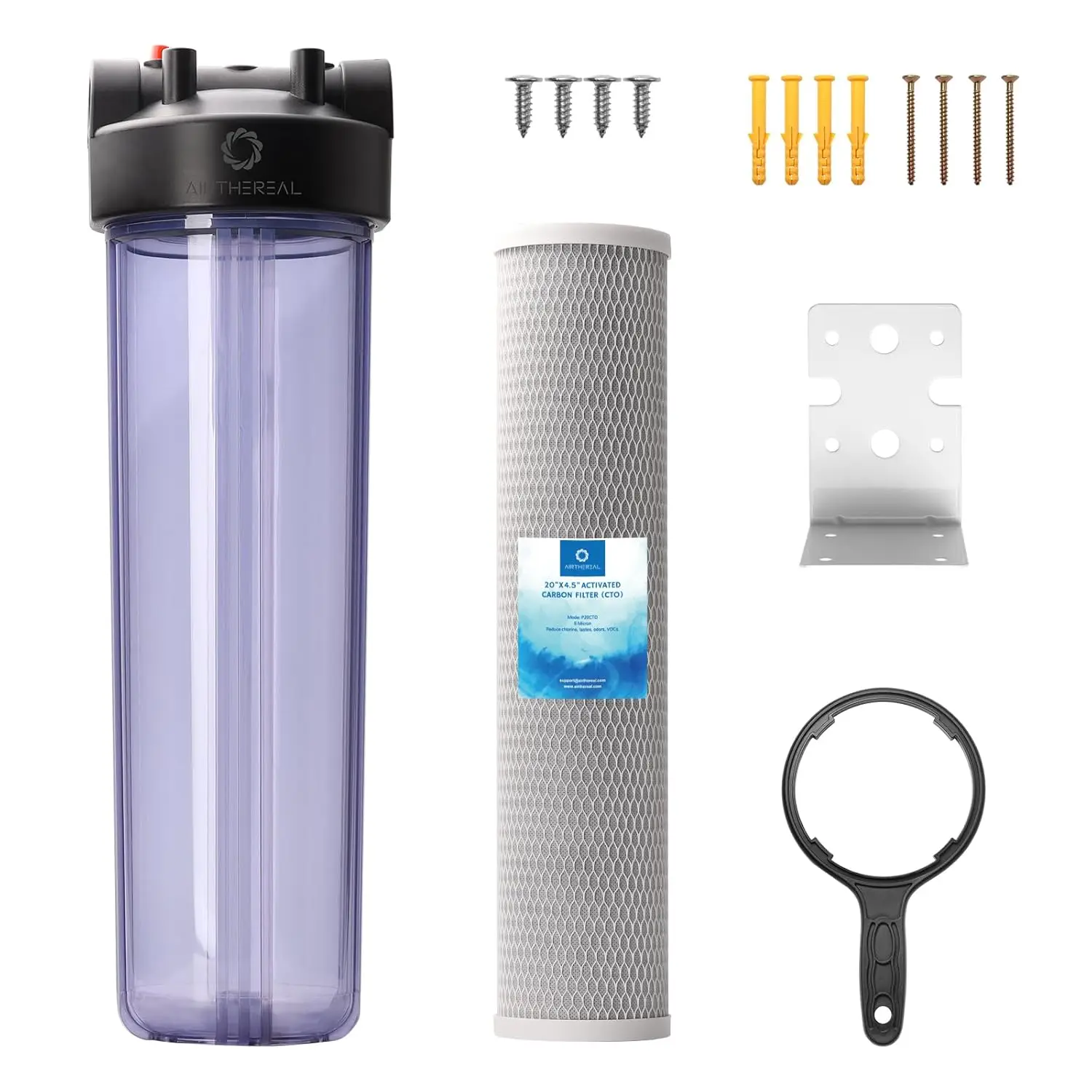 Whole House Water Filter Housing Sediment Filter for Well and City Water 20 x4 5 Sediment Water Filter Cartridges with 3 4 NPT
Whole House Water Filter Housing Sediment Filter for Well and City Water 20 x4 5 Sediment Water Filter Cartridges with 3 4 NPT