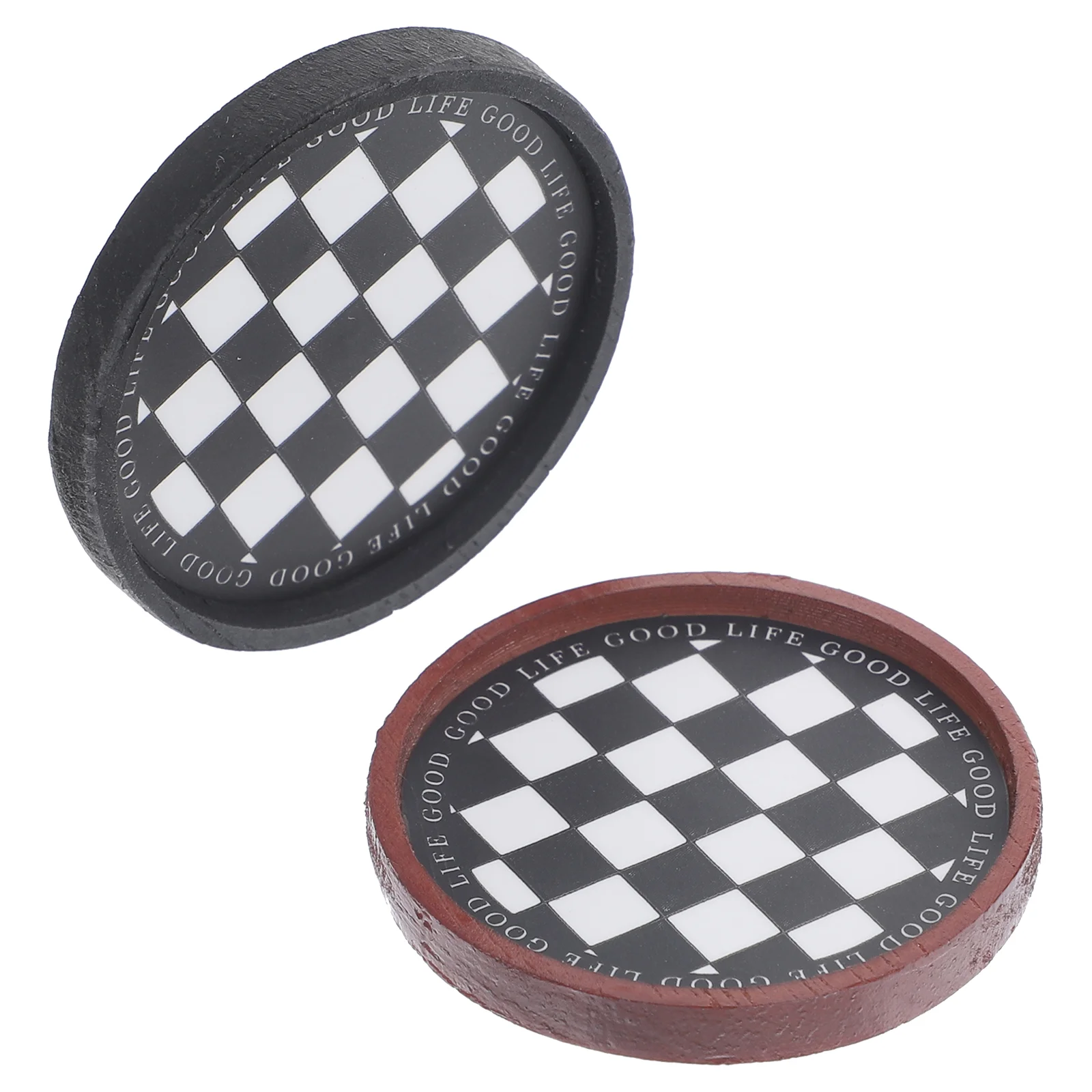 2pcs Miniature Checkerboard Round Dinner Plate Model Toy House Accessories Black Brown Mini Food Tray Realistic Design
2pcs Miniature Checkerboard Round Dinner Plate Model Toy House Accessories Black Brown Mini Food Tray Realistic Design