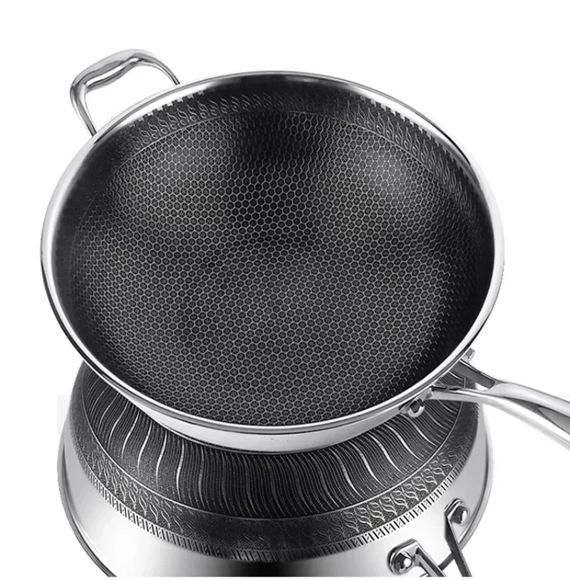 316 stainless steel frying pan honeycomb Food Grade Nonstick Frying Pan Steak Wok General Purpose
316 stainless steel frying pan honeycomb Food Grade Nonstick Frying Pan Steak Wok General Purpose