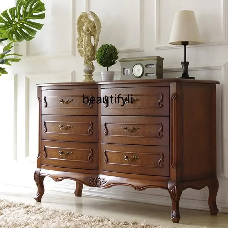 American solid wood living room porch cabinet retro bedroom TV cabinet storage locker6239
American solid wood living room porch cabinet retro bedroom TV cabinet storage locker6239