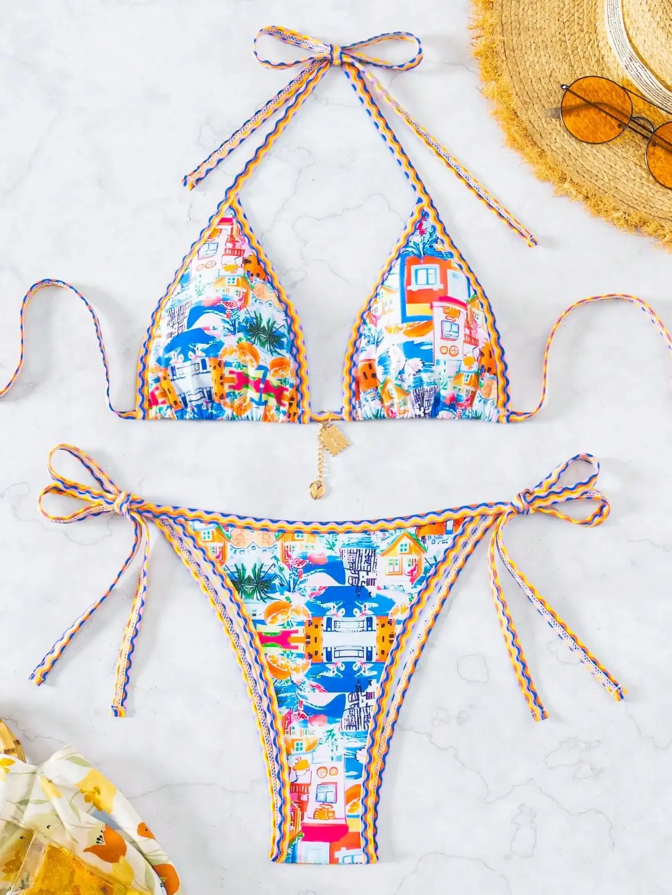 Women's Summer New Sexy Halter Tie Low Waist Polka Dot Print Bikini Set Bikini Sets Polka Dot Beach Swimwear
Women's Summer New Sexy Halter Tie Low Waist Polka Dot Print Bikini Set Bikini Sets Polka Dot Beach Swimwear