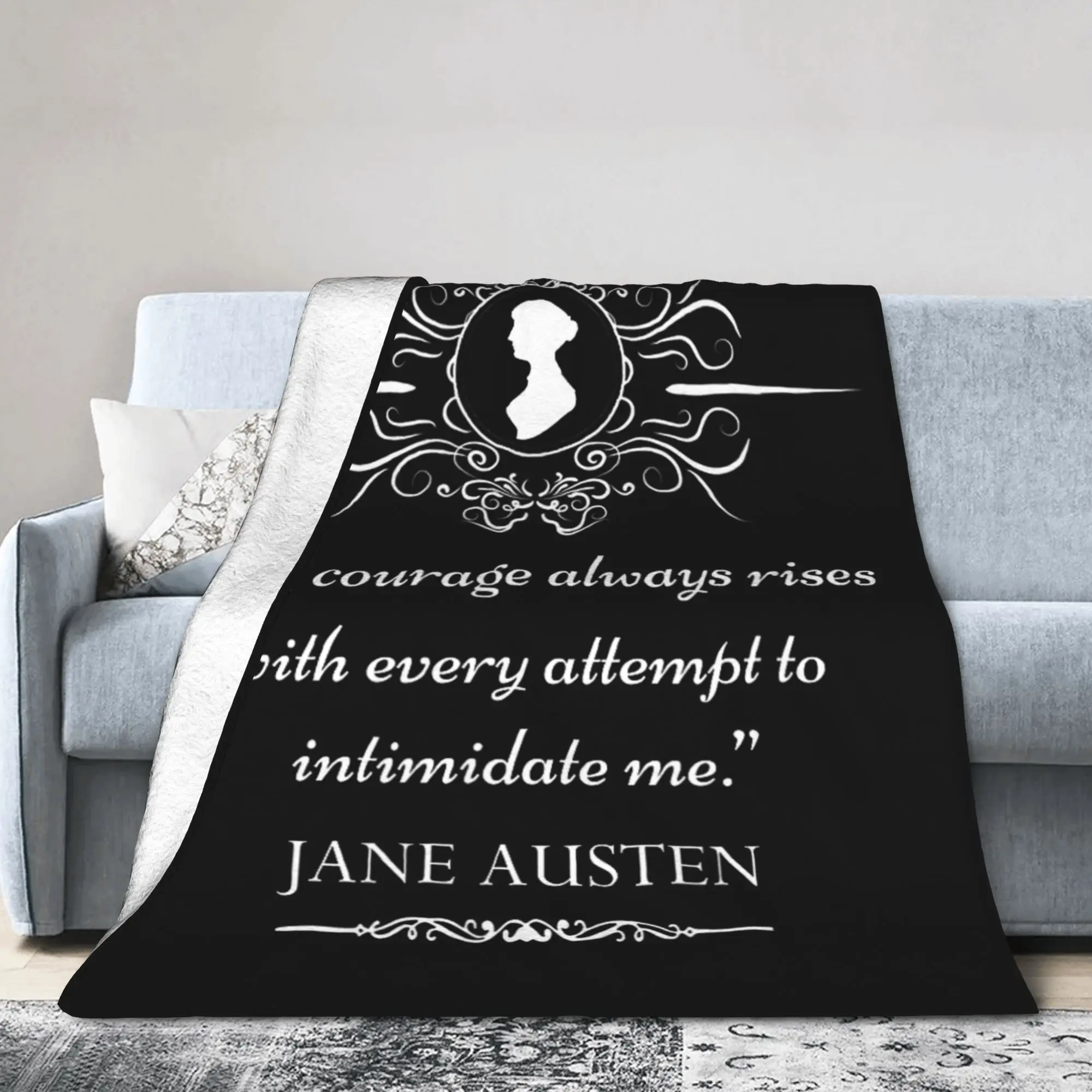 Pride and Prejudice Jane Austen Quote Blanket Fleece All Season My Courage Multi-function Lightweight Throw Blankets for Home
Pride and Prejudice Jane Austen Quote Blanket Fleece All Season My Courage Multi-function Lightweight Throw Blankets for Home