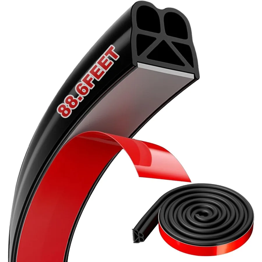 Car Door Seal Strip 88.6FT Universal Self Adhesive Car Door Seal Thickened Double Layer Rubber Automotive Weather Stripping for
Car Door Seal Strip 88.6FT Universal Self Adhesive Car Door Seal Thickened Double Layer Rubber Automotive Weather Stripping for