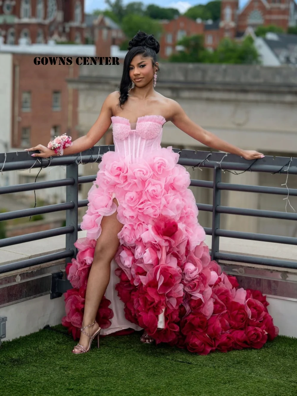 Roses Flowers Train Aso Ebi Prom Dresses For Blackgirls High Split African Cocktail Party Gowns Mermaid Formal Gown Customized
Roses Flowers Train Aso Ebi Prom Dresses For Blackgirls High Split African Cocktail Party Gowns Mermaid Formal Gown Customized