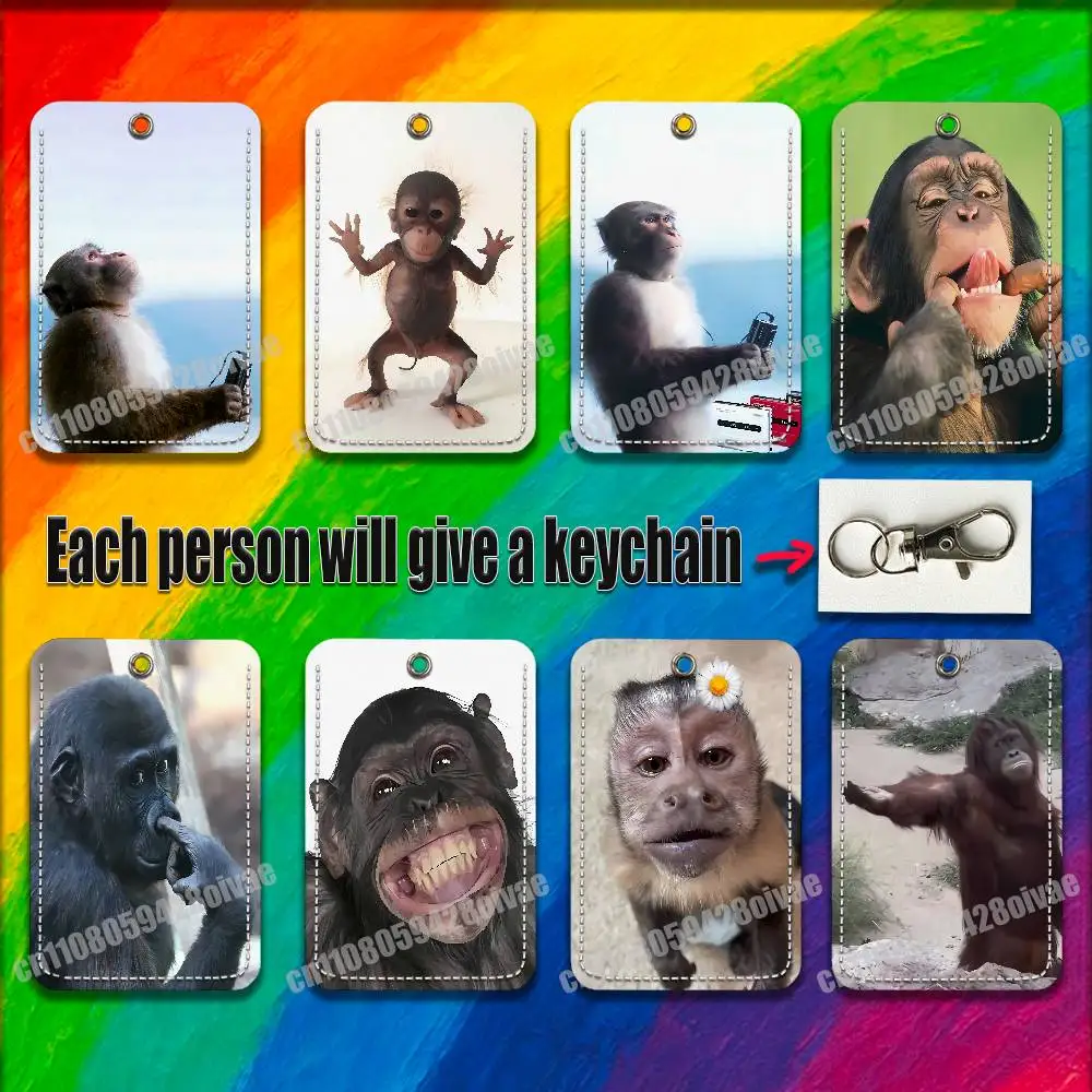 Monkey Funny Tape Music For ID Clips Credit Bank Bag Bus Meal Card Holder Cover Pocket Ornament Keychain
Monkey Funny Tape Music For ID Clips Credit Bank Bag Bus Meal Card Holder Cover Pocket Ornament Keychain