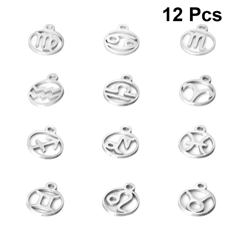 1Set Stainless Steel Pendant 12 Constellation Circle Charms Jewelry Accessories DIY Necklace Bracelet Keychain
1Set Stainless Steel Pendant 12 Constellation Circle Charms Jewelry Accessories DIY Necklace Bracelet Keychain