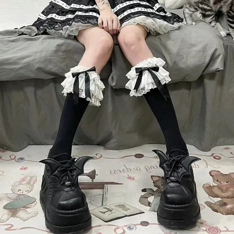 Lolita Lace Bow Mid Tube Socks Children's Lace Calf Socks Japanese Style JK Style Lolita Clothing Accessories
Lolita Lace Bow Mid Tube Socks Children's Lace Calf Socks Japanese Style JK Style Lolita Clothing Accessories