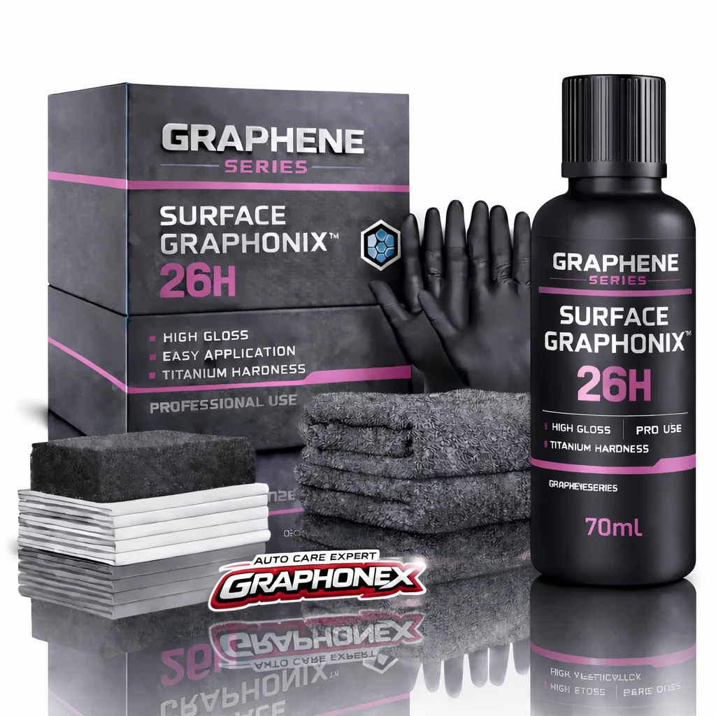 Graphene Ceramic Coating with Self Healing and UV Track Technology Car Detailing Professionals 10+ Years of Protection
Graphene Ceramic Coating with Self Healing and UV Track Technology Car Detailing Professionals 10+ Years of Protection