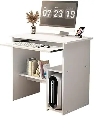 Home Office Computer Desk with Monitor Stand Keyboard Tray, 29.5 Inch Study Writing Desk Small PC Laptop with Shelves, Modern
Home Office Computer Desk with Monitor Stand Keyboard Tray, 29.5 Inch Study Writing Desk Small PC Laptop with Shelves, Modern