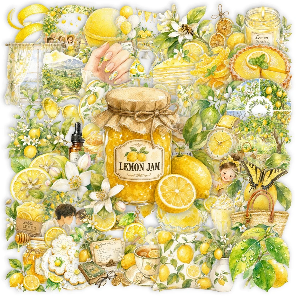 10/30/50pcs Transparent Watercolor Lemon Cartoon Stickers Fresh Style Aesthetic Decals Water Bottle Phone Notebook Sticker Pack
10/30/50pcs Transparent Watercolor Lemon Cartoon Stickers Fresh Style Aesthetic Decals Water Bottle Phone Notebook Sticker Pack