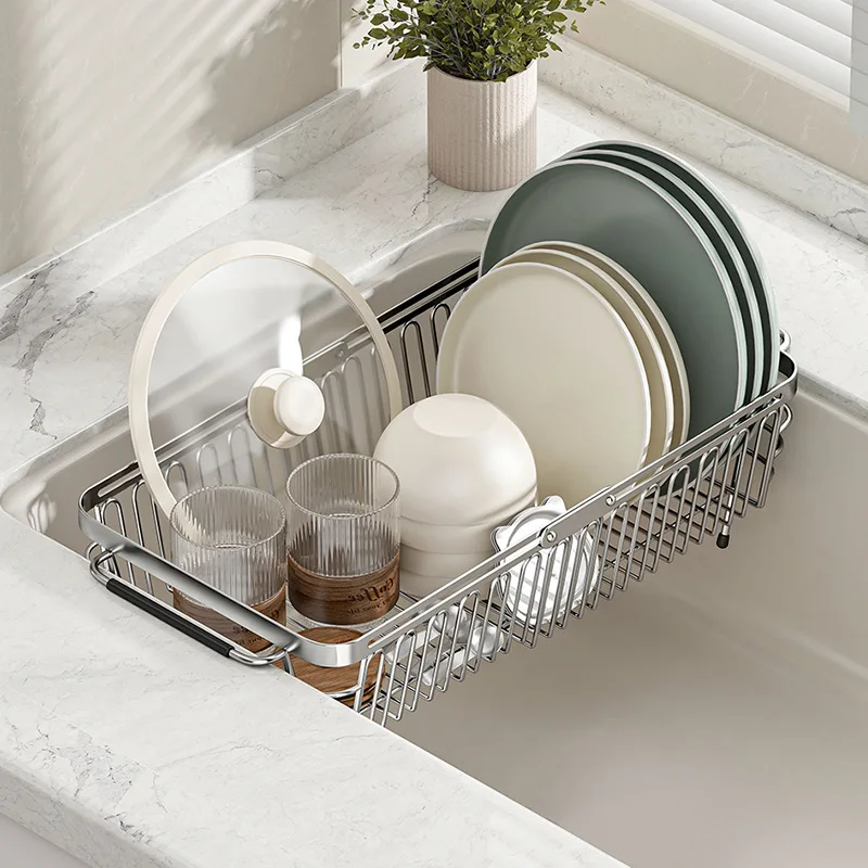 Sink Stainless Steel Retractable Draining Basket In Sink Dish Organizer Household Multi-functional Countertop Dishwashing Basket
Sink Stainless Steel Retractable Draining Basket In Sink Dish Organizer Household Multi-functional Countertop Dishwashing Basket