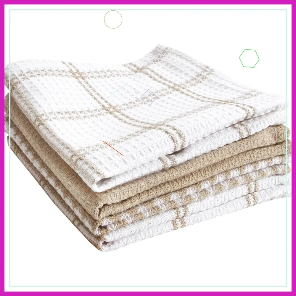 Ultra Absorbent Cotton Waffle Dish Towels, 12x13 Inches, 4-Pack for Cleaning & Drying Dishes, Sand
Ultra Absorbent Cotton Waffle Dish Towels, 12x13 Inches, 4-Pack for Cleaning & Drying Dishes, Sand