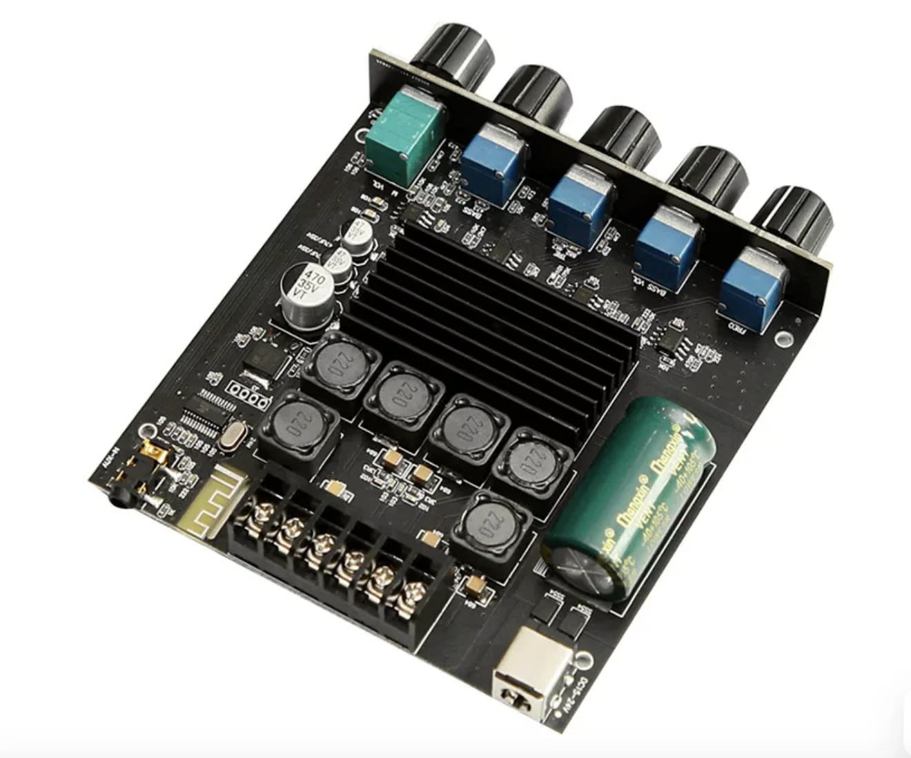 BT201 TPA3116 2.1CH Class D HIFI Amplifier Board - High-Fidelity Bluetooth 5.0 Power Amp Module
BT201 TPA3116 2.1CH Class D HIFI Amplifier Board - High-Fidelity Bluetooth 5.0 Power Amp Module