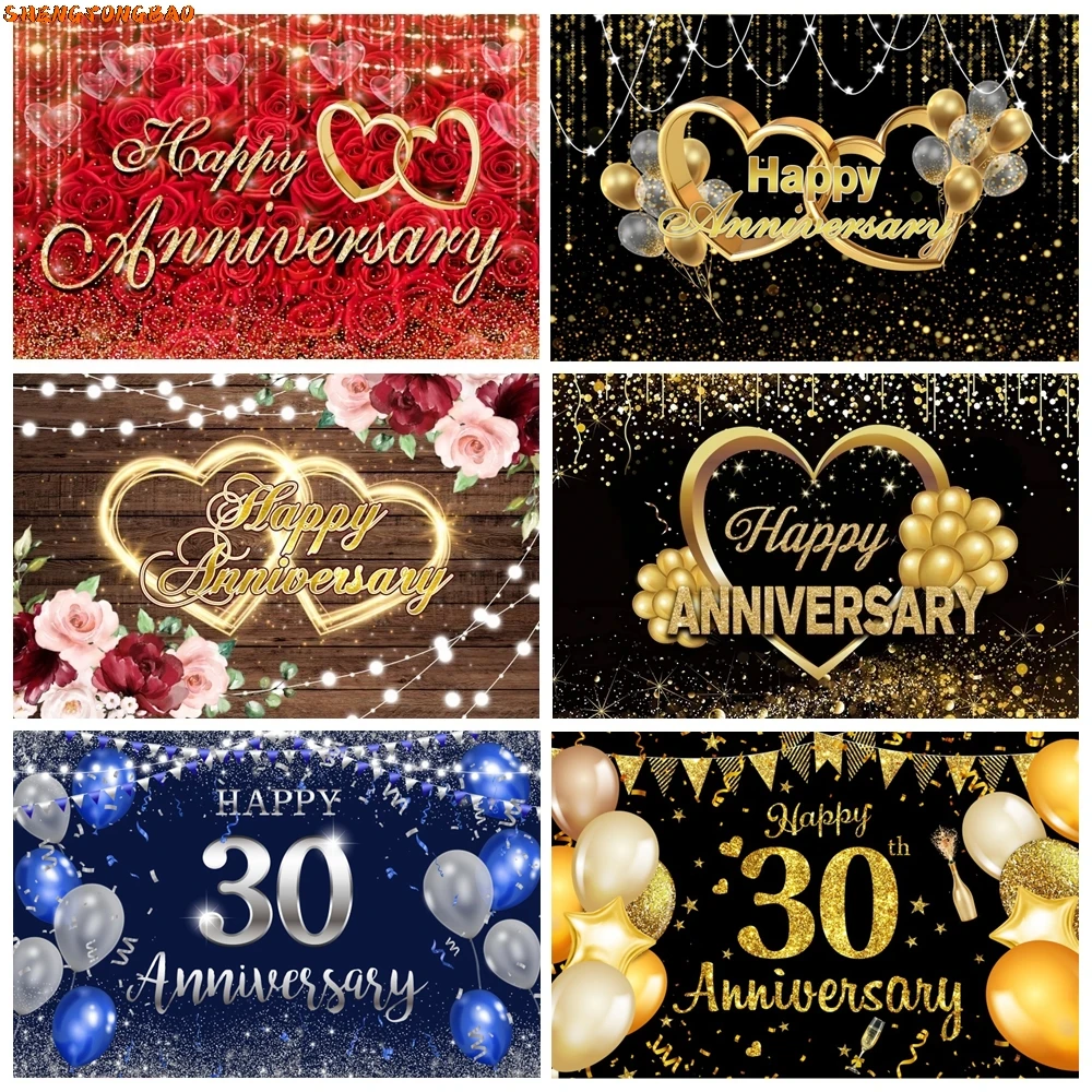 Happy Anniversary Backdrop For Photography Gold Balloon Glitter Love Heart Wedding Birthday Party Bridal Shower Photo Background
Happy Anniversary Backdrop For Photography Gold Balloon Glitter Love Heart Wedding Birthday Party Bridal Shower Photo Background