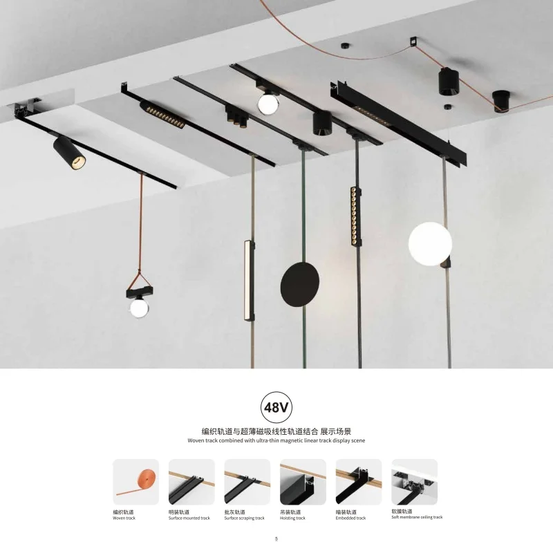 DC48V Flexible Fabric Belt Track Light Conductive Textile Tape DIY LED Pendant Lamp Postmodern Art Villa Living Room Chandelier
DC48V Flexible Fabric Belt Track Light Conductive Textile Tape DIY LED Pendant Lamp Postmodern Art Villa Living Room Chandelier