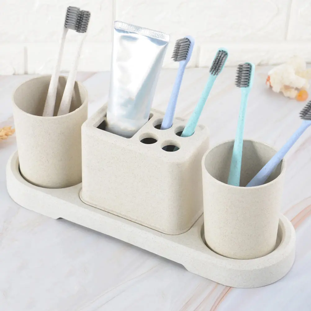 Toothbrush Holder Set 2 Cups Toothpaste Rack Bathroom Shelf Kids Safe PP Material Washable Storage Toothbrush Toothpaste Holder
Toothbrush Holder Set 2 Cups Toothpaste Rack Bathroom Shelf Kids Safe PP Material Washable Storage Toothbrush Toothpaste Holder