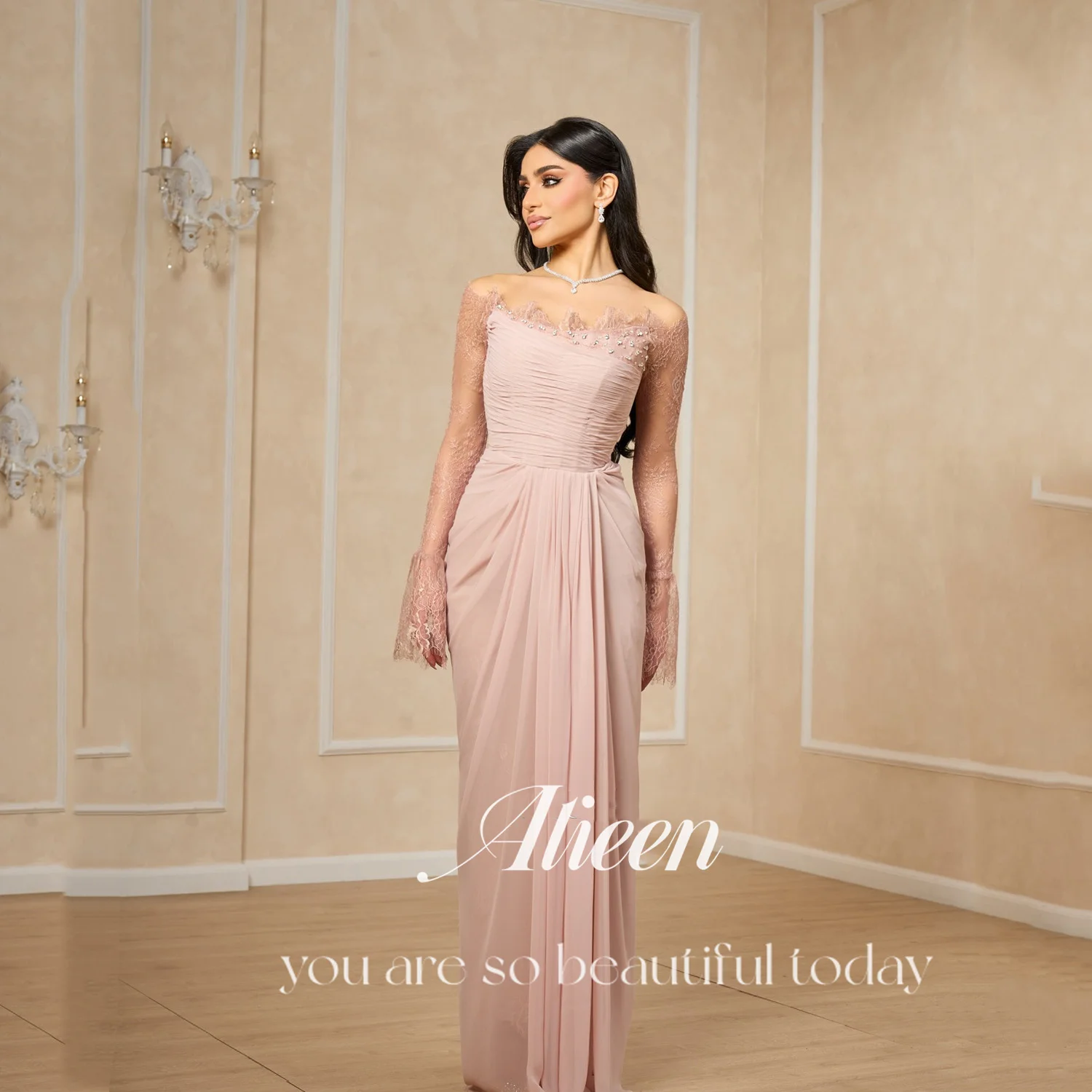 Aileen Meat Pink Women Evening Dresses 2025 Luxury فساتين سهرة Vestidos De Festa Chiffon Customized Beautiful Prom Dresses Store
Aileen Meat Pink Women Evening Dresses 2025 Luxury فساتين سهرة Vestidos De Festa Chiffon Customized Beautiful Prom Dresses Store