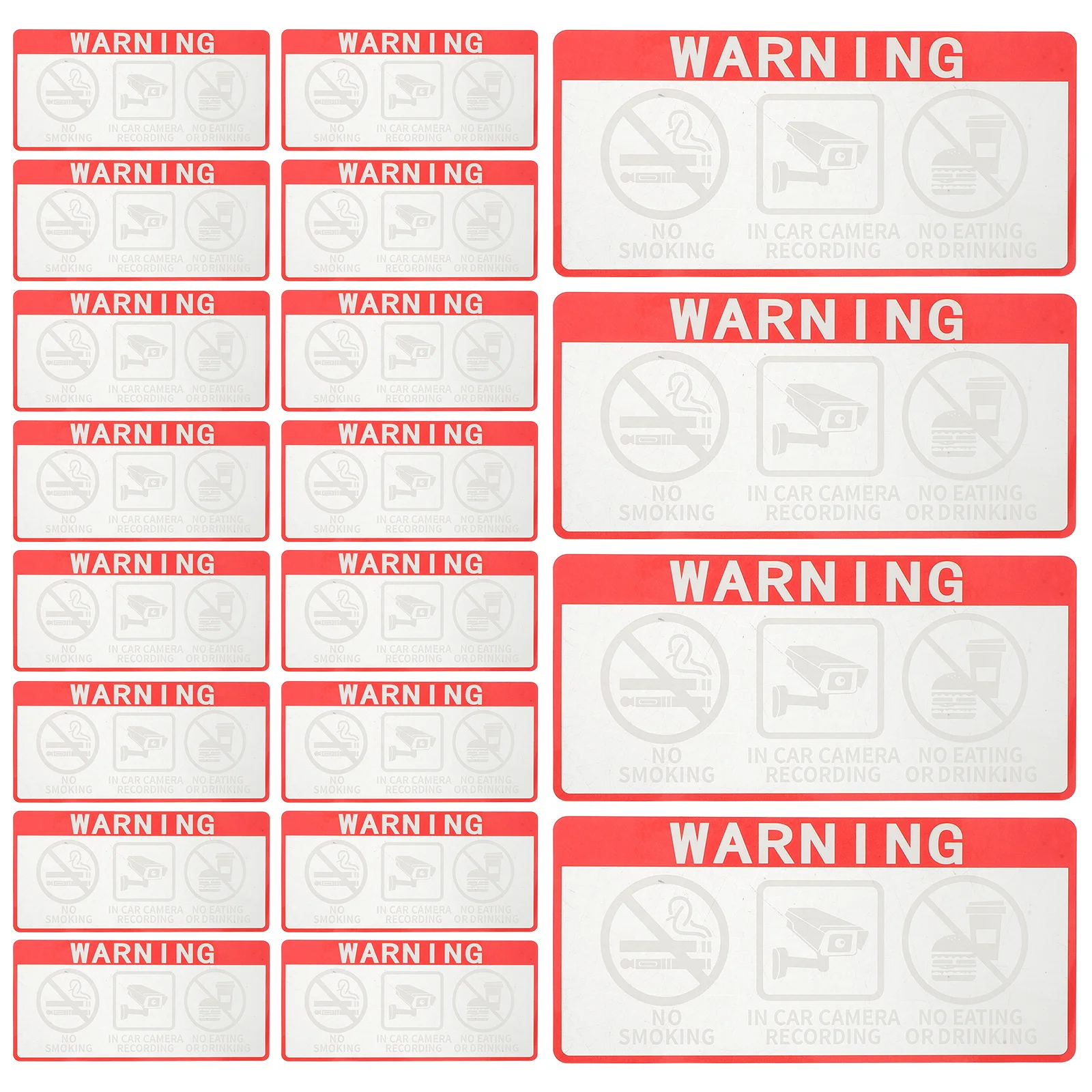 20pcs Car Camera Sticker Clear Waterproof Pvc Decal 6.29X3.22" For Window Door Vehicle Security Surveillance Sign In-Car Warning
20pcs Car Camera Sticker Clear Waterproof Pvc Decal 6.29X3.22" For Window Door Vehicle Security Surveillance Sign In-Car Warning