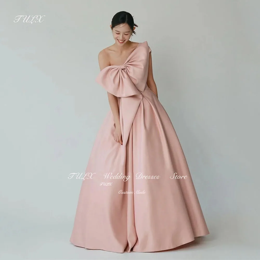 TULX One-Shoulder Satin Korea Photoshoot Evening Party Dresses Bow Elegant Wedding Gowns Women Formal Gowns Event Prom Gowns
TULX One-Shoulder Satin Korea Photoshoot Evening Party Dresses Bow Elegant Wedding Gowns Women Formal Gowns Event Prom Gowns