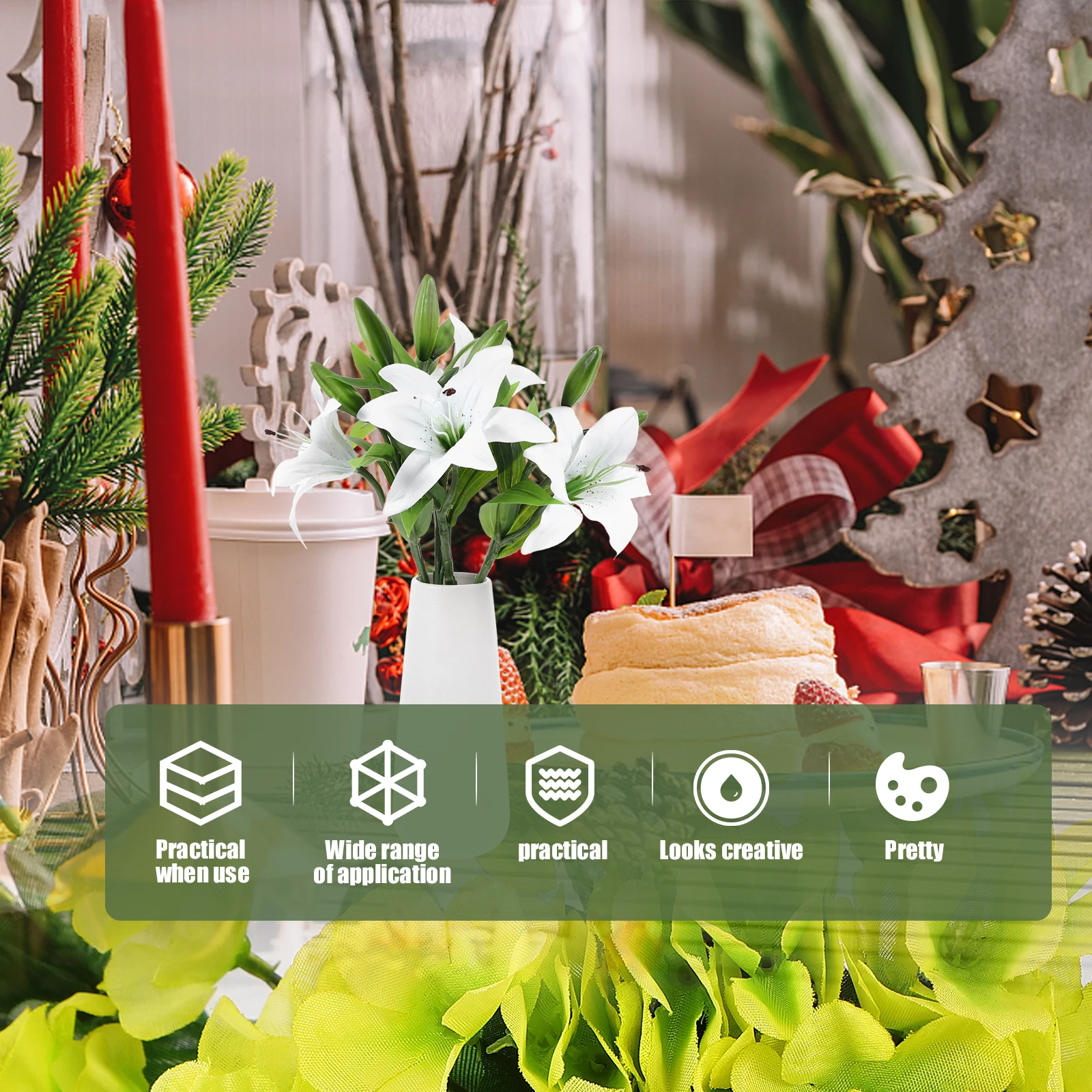 4 Pcs Artificial Lily Fake Flower Flowers for Decoration Simulated Fairy Outdoor Pvc Wedding Mother Bouquet
4 Pcs Artificial Lily Fake Flower Flowers for Decoration Simulated Fairy Outdoor Pvc Wedding Mother Bouquet