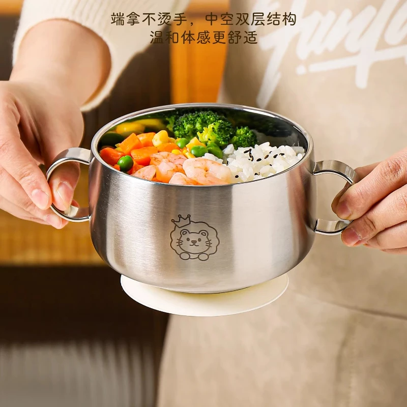 LMM stainless steel household food grade baby food bowl eating tableware
LMM stainless steel household food grade baby food bowl eating tableware