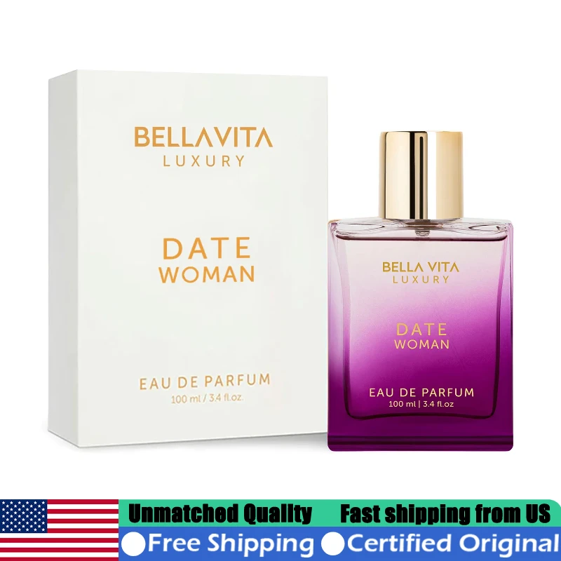 BellaVita Date Woman Unisex EDP Spray 3.4 Ounce Premium Arabian Perfumes Lasting Fruity Floral Pheromones Cologne Perfume 100 ML
BellaVita Date Woman Unisex EDP Spray 3.4 Ounce Premium Arabian Perfumes Lasting Fruity Floral Pheromones Cologne Perfume 100 ML