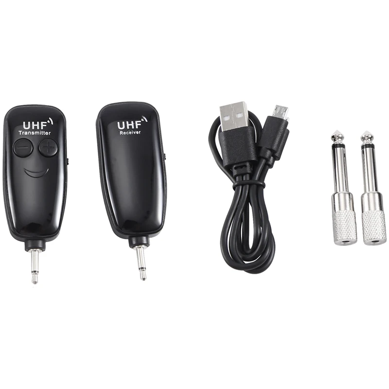 UHF Wireless System USB Rechargeable Wireless Guitar Pickup Audio Transmitter Receiver For Electric Guitar Bass Violin
UHF Wireless System USB Rechargeable Wireless Guitar Pickup Audio Transmitter Receiver For Electric Guitar Bass Violin