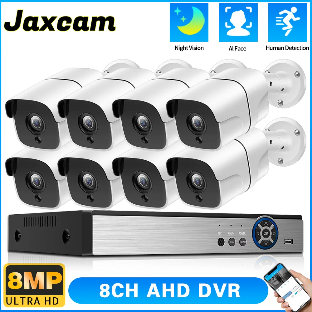 4K Color Night Vision Home Security Kit 8CH H.265+ DVR with 8MP Outdoor Waterproof Cameras | Remote Viewing, 24/7 Recording
4K Color Night Vision Home Security Kit 8CH H.265+ DVR with 8MP Outdoor Waterproof Cameras | Remote Viewing, 24/7 Recording