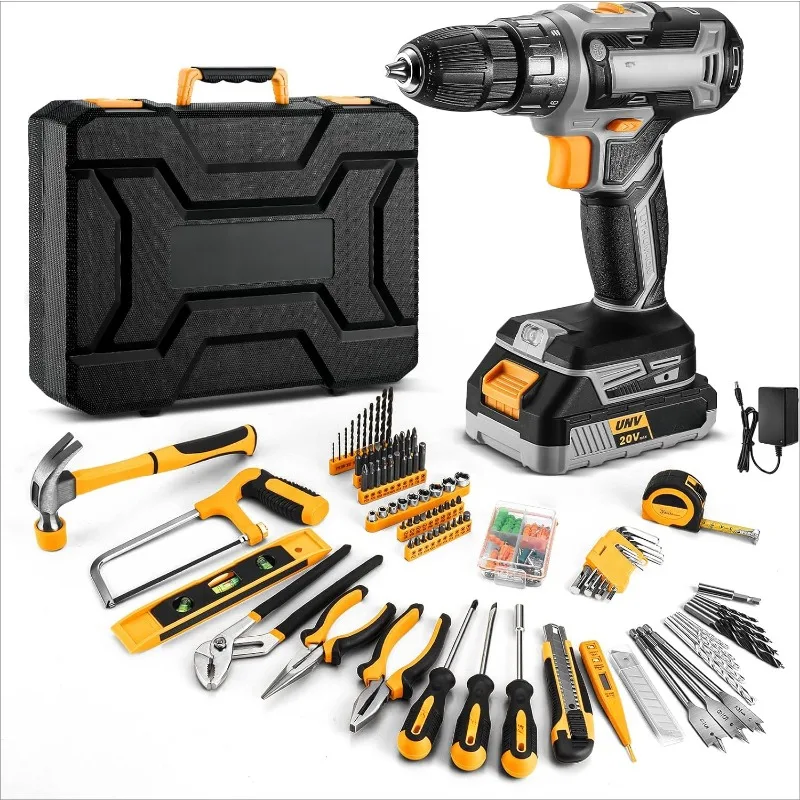 20V Power Drill Tool Box with Battery Electric Drill Driver for Men Home Hand Repair Basic Toolbox Tools Sets Drills Case
20V Power Drill Tool Box with Battery Electric Drill Driver for Men Home Hand Repair Basic Toolbox Tools Sets Drills Case