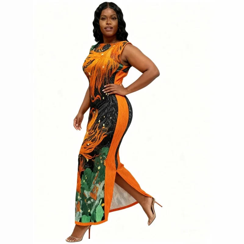 Африканские платья Dashiki для женщин, элегантные 2026, весна-лето, африканские длинные облегающие платья макси без рукавов из полиэстера с принтом
Африканские платья Dashiki для женщин, элегантные 2026, весна-лето, африканские длинные облегающие платья макси без рукавов из полиэстера с принтом