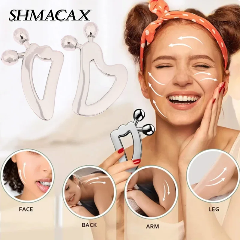 Gua Sha Massage Tool With Roller Ball Scraper Facial Massage Gua Sha Tool Body Massage Roller Face Lift Skin Tightening Tools
Gua Sha Massage Tool With Roller Ball Scraper Facial Massage Gua Sha Tool Body Massage Roller Face Lift Skin Tightening Tools