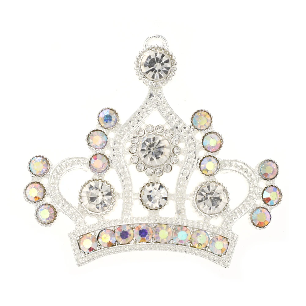 Popular 58*52mm Princess Crown Pendant, Sliver and Clear Rhinestone Crown Pendant for Chunky Necklace ZTQ12
Popular 58*52mm Princess Crown Pendant, Sliver and Clear Rhinestone Crown Pendant for Chunky Necklace ZTQ12