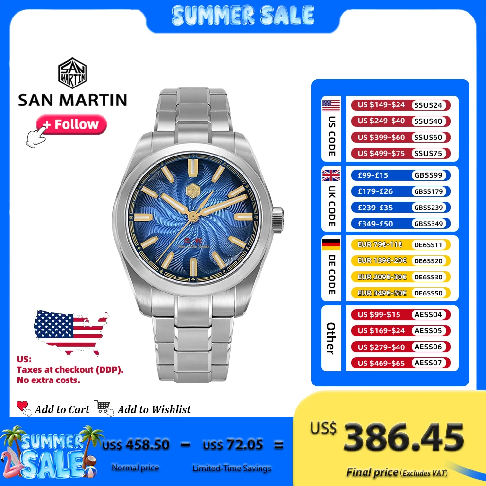 San Martin 39mm CNC Guilloche High-end Luxury Men Watch Snake Year Limited Edition Miyota 90S5 Mechanical Clear Caseback SN0144
San Martin 39mm CNC Guilloche High-end Luxury Men Watch Snake Year Limited Edition Miyota 90S5 Mechanical Clear Caseback SN0144