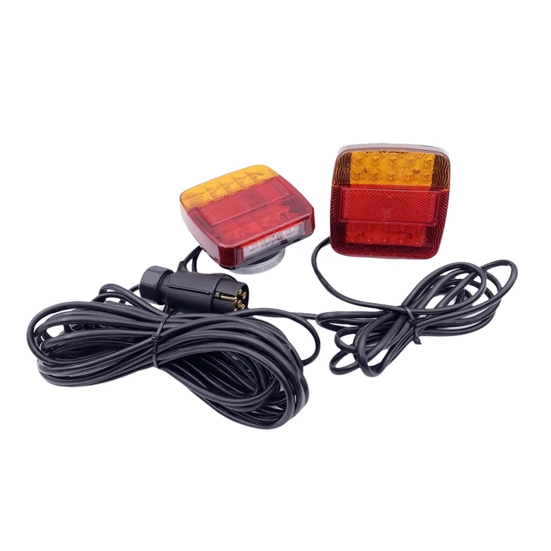Wire Set Magnet 20 LED 12V Universal For Trailer Truck Brake Turn Signal Light Taillight With 7-Pin Plug Side Lights
Wire Set Magnet 20 LED 12V Universal For Trailer Truck Brake Turn Signal Light Taillight With 7-Pin Plug Side Lights
