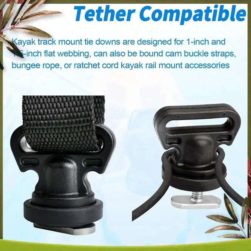 Reliable-4 Pack Kayak Track Mount Tie Downs For Kayak Accessories Securing For Kayak Canoe Boat
Reliable-4 Pack Kayak Track Mount Tie Downs For Kayak Accessories Securing For Kayak Canoe Boat